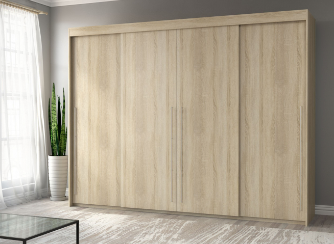 Шкаф-купе "Миллениум Люкс 4х" Компоновка 3