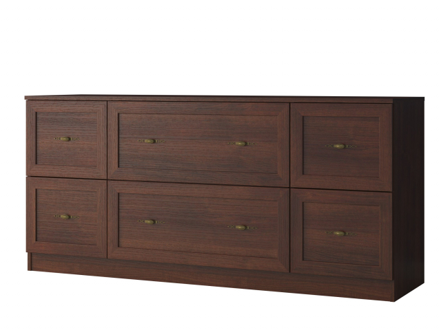 Комод "Квартет 11М", ЛДСП, рамка МДФ, итальянский орех