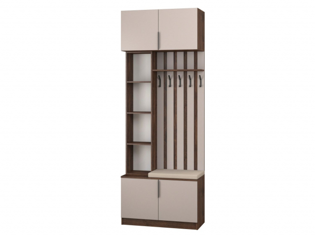 Прихожая "Трим-3" дуб апрель темный/грейдж