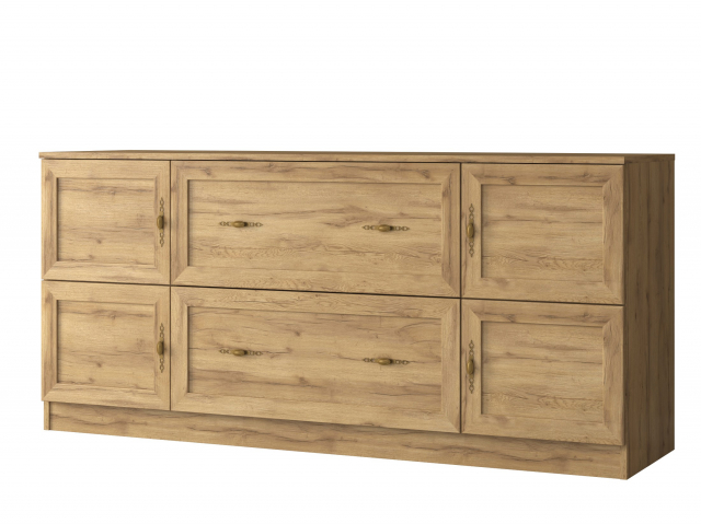 Комод "Квартет 14М", ЛДСП, рамка МДФ