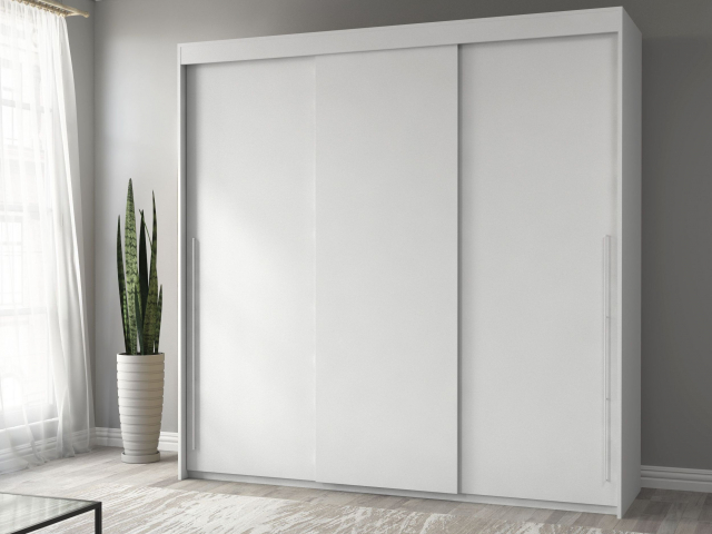 Шкаф-купе "Миллениум Люкс 3х" Компоновка 3, белый