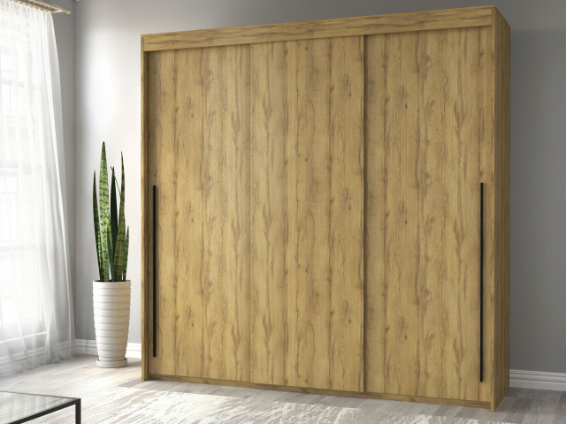 Шкаф-купе "Миллениум Люкс 3х" Компоновка 3, дуб вотан