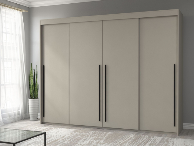 Шкаф-купе "Миллениум Люкс 4х" Компоновка 3, мист