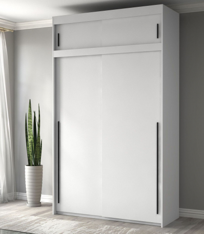 Шкаф-купе "Миллениум Люкс 2х+А" Компоновка 1, белый