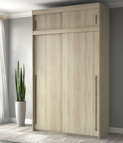 Шкаф-купе "Миллениум Люкс 2х+А" Компоновка 1, дуб сонома светлый