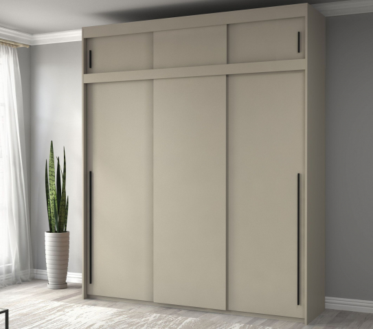Шкаф-купе "Миллениум Люкс 3х+А" Компоновка 3, мист