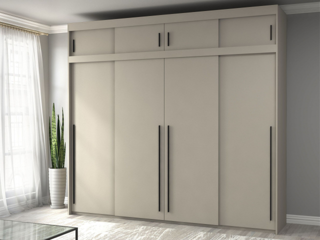 Шкаф-купе "Миллениум Люкс 4х+А" Компоновка 3, мист