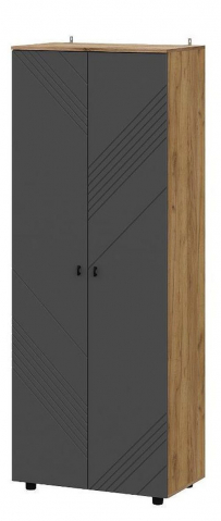 Шкаф двухстворчатый "Байкал" дуб золотой/графит