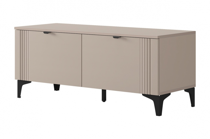 Тумба "Рич" кашемир/фрапучино матовый/черный