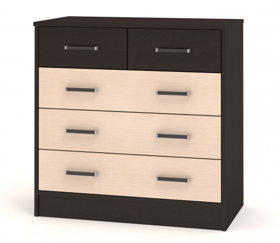 Комод "Ричард 4" ЛДСП, венге цаво/дуб млечный