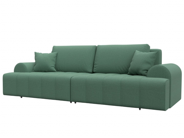 Диван-кровать "Лига-080" рогожка Амур 11 зеленый, 131113