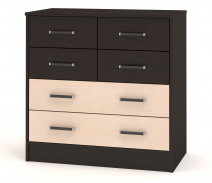 Комод "Ричард 4-4" ЛДСП, венге цаво/дуб млечный