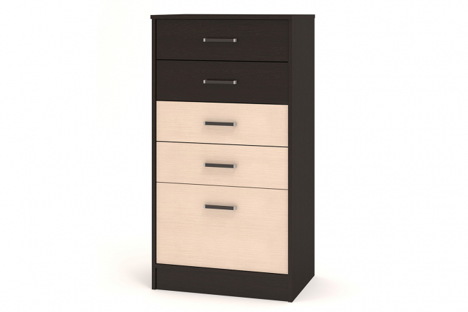 Комод "Ричард 0.5" ЛДСП, венге цаво/дуб млечный