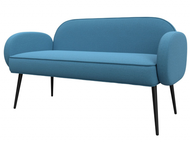 Диван прямой "Лига-086" рогожка Амур 10 голубой, 131083