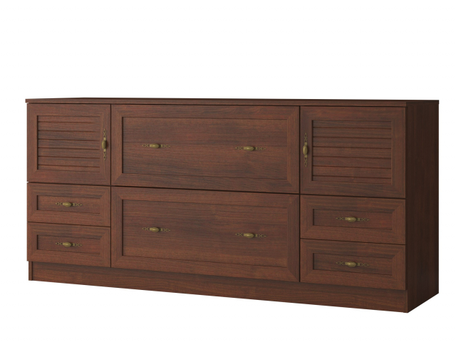 Комод "Квартет 18Р", ЛДСП, рамка МДФ, вставка рейка