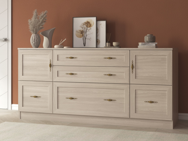 Комод "Квартет 21М", ЛДСП, рамка МДФ