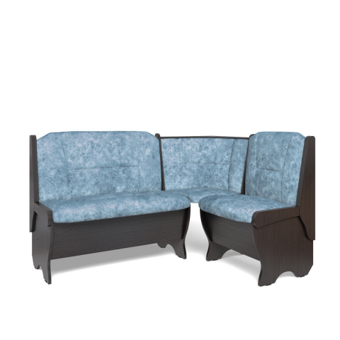 Угловая скамья "Орхидея" однотон, венге/велюр лагуна