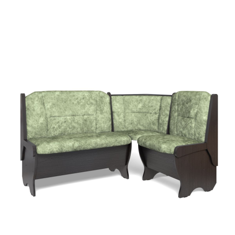 Угловая скамья "Орхидея" однотон, венге/велюр мохито