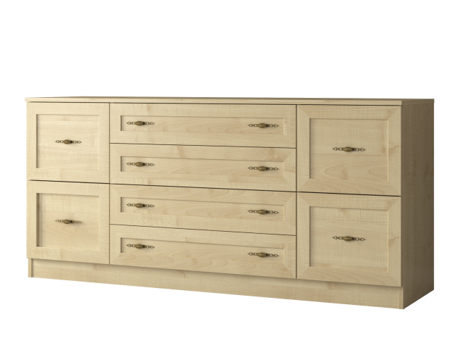 Комод "Квартет 29М", ЛДСП, рамка МДФ, клён