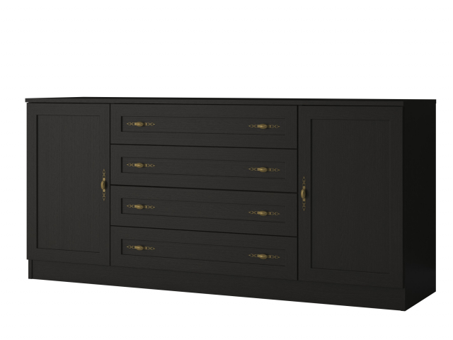 Комод "Квартет 34М", ЛДСП, рамка МДФ, венге