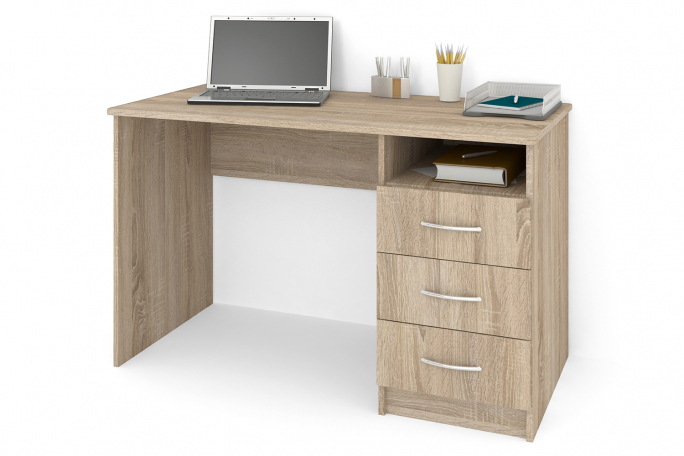Стол "СП-3" ЛДСП, дуб сонома, ящики справа