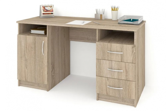 Стол "СП-5" ЛДСП, дуб сонома, ящики справа