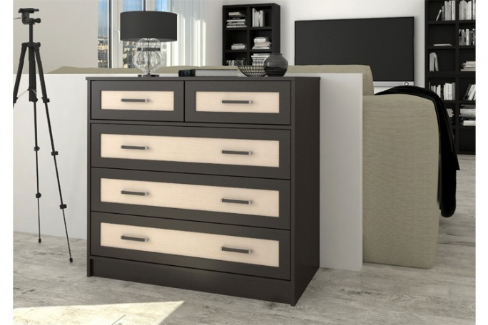 Комод "Бонапарт 2" МДФ, венге цаво/дуб млечный