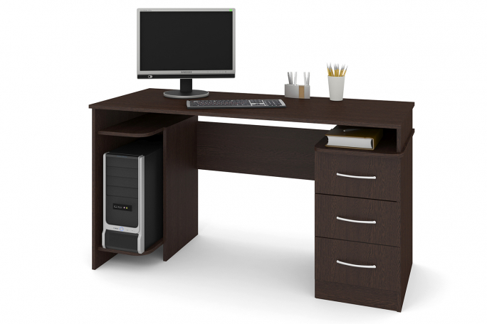 Стол "СП-15" ЛДСП, венге цаво, ящики справа