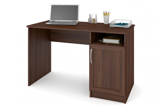 Стол "СП-2" МДФ, дуб апрель темный, тумба справа