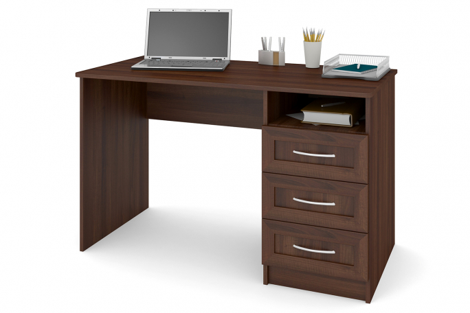 Стол "СП-3" МДФ, дуб апрель темный, ящики справа