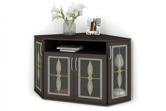 Комод "Атос 7В" Витраж, венге цаво