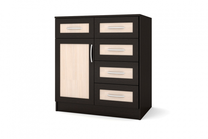 Комод "№7" венге цаво/дуб молочный