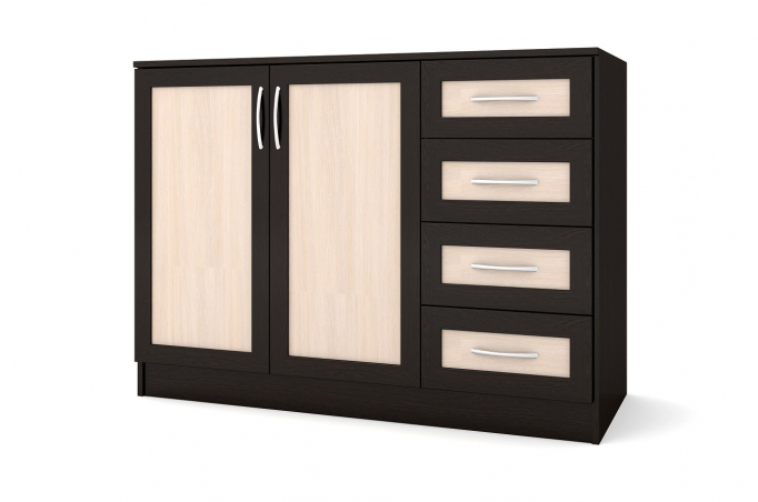 Комод "№8" венге цаво/дуб молочный