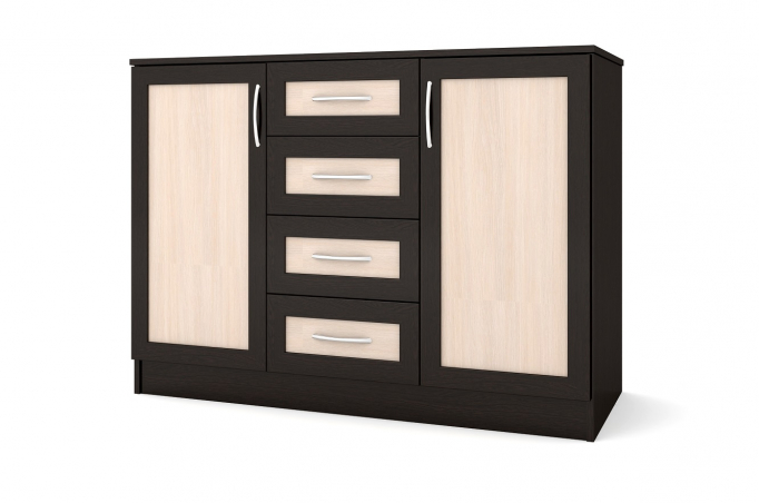 Комод "№9" венге цаво/дуб молочный