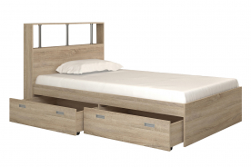 Кровать "Бриз 6" 1200, дуб сонома