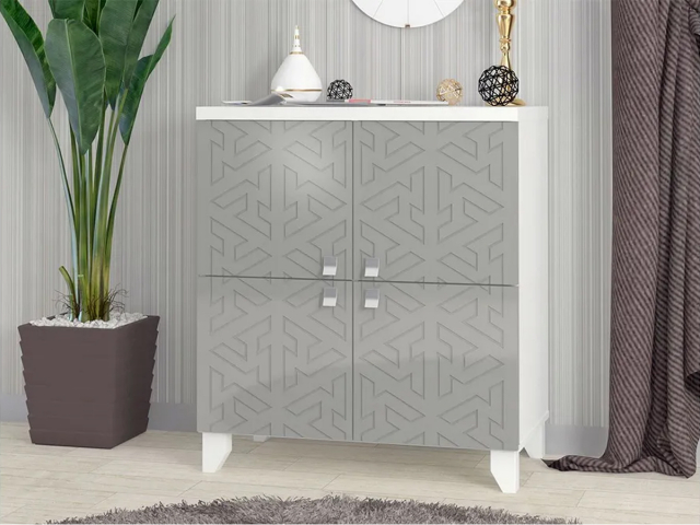 Комод "Ренди-5", Кобальт DM7038/белый