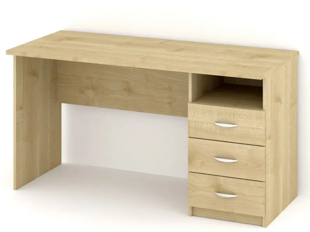 Стол письменный "Драйв СП.005.1400-01", клен танзау, ящики справа