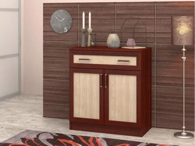 Комод "Арлен 1", ноче мария луиза/ясень шимо светлый