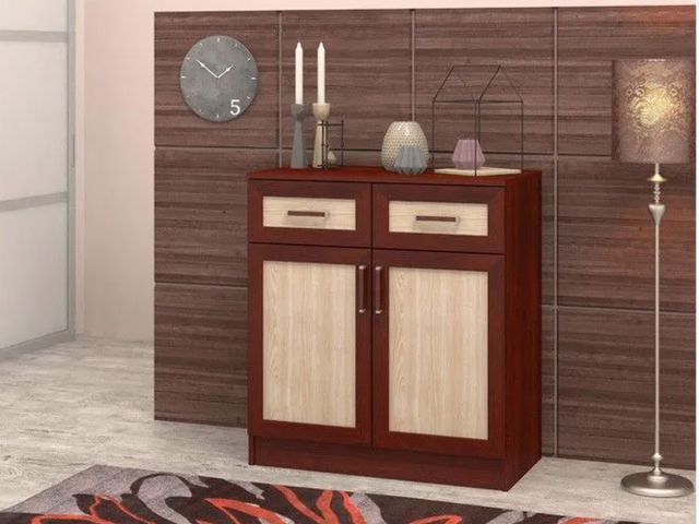 Комод "Арлен 2". ноче мария луиза/ясень шимо светлый