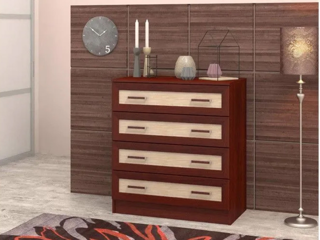 Комод "Арлен 5", ноче мария луиза/ясень шимо светлый