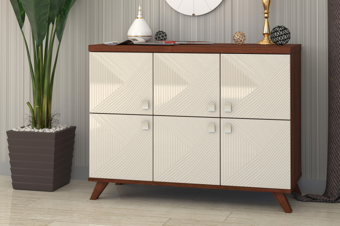 Комод "Ренди 33" МДФ с фрезеровкой, Макиотти SG234/ноче мария луиза