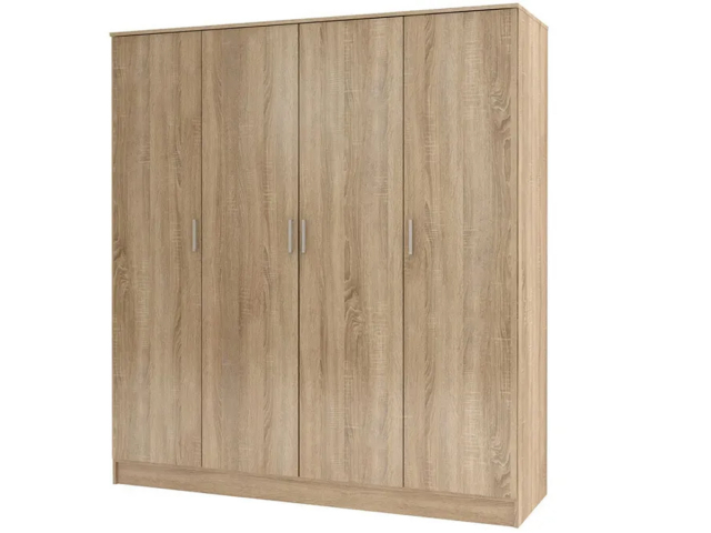 Шкаф распашной 4-х створчатый "Лайт", 200х60х220, дуб сонома