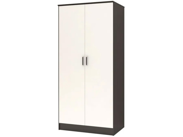 Шкаф распашной 2-х створчатый "Лайт", 100х60х220, венге/белый