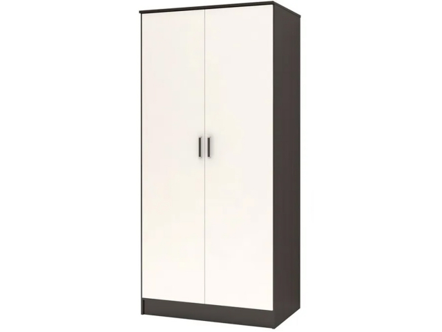 Шкаф распашной 2-х створчатый "Лайт", 110х60х220, венге/белый