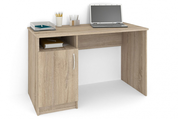 Стол "СП-2" ЛДСП, дуб сонома, тумба слева