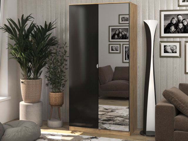 Шкаф 2-х створчатый "Блэйн Д-1" зеркало