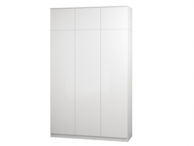 Шкаф 3-х створчатый "Блэйн Т-1+А" ПУШ, белый