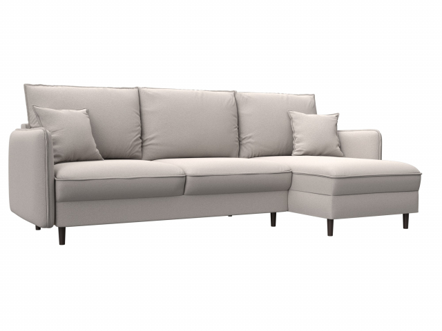 Угловой диван-кровать "Лига-064" НПБ, замша JOLY 05 бежевая, 129639