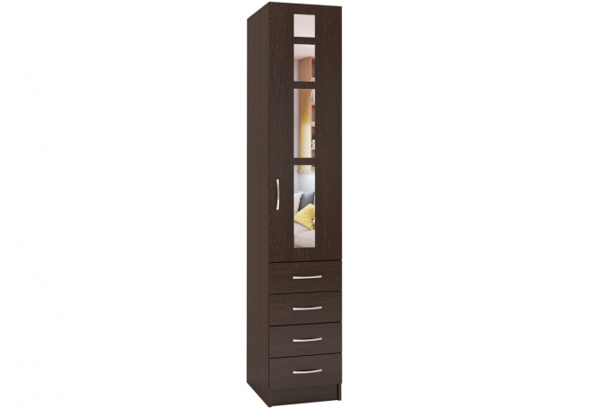 Пенал "Лайт Люкс" П-22 венге, петли справа, 60х50x200