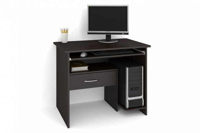 Стол "СП-16" ЛДСП, венге цаво, ящик слева